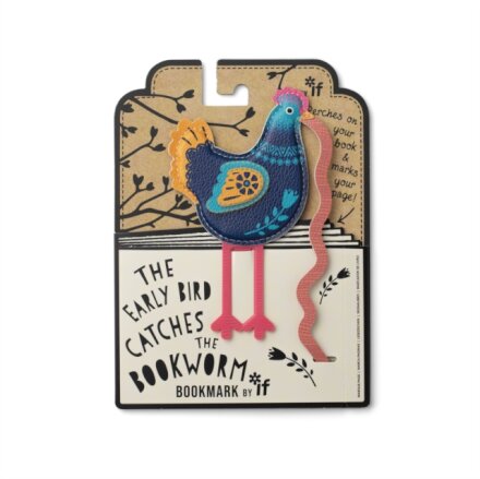 Early Bird Catches the Bookworm Bookmark - Chicken