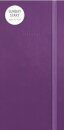 Purple Soft Touch Sunday Start Deluxe Slim Diary 2026