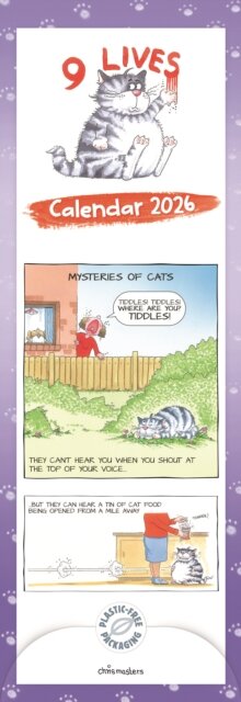 9 Lives Slim Calendar 2026