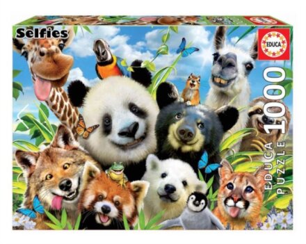 Educa Borras - Llama Drama Selfie 1000 piece Jigsaw Puzzle