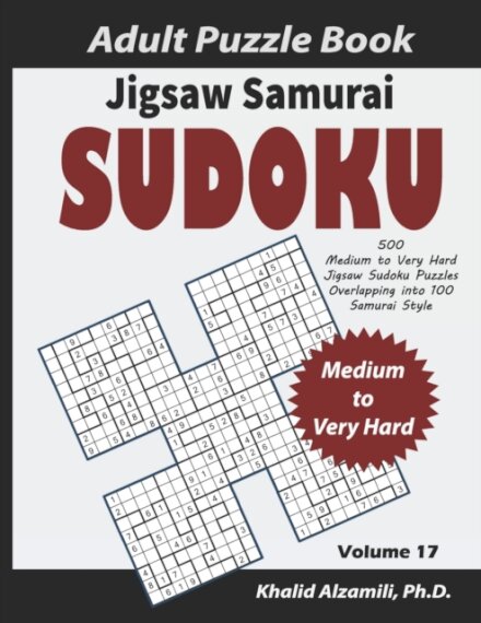 Jigsaw Samurai Sudoku Adult Puzzle Book