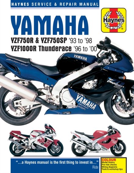 Yamaha YZF750R & YZF1000R Thunderace (93 - 00) Haynes Repair Manual