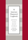 Internet Password Logbook (Red Leatherette)
