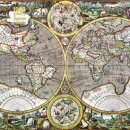 Adult Jigsaw Puzzle Pieter van den Keere: Antique Map of the World