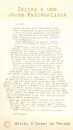 Cartas A Uma Jovem Psicanalista