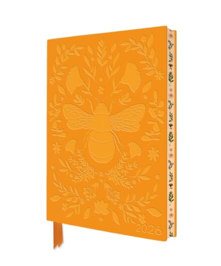 Jade Mosinski: Bee 2026 Artisan Art Vegan Leather Diary Planner - Page to View with Notes