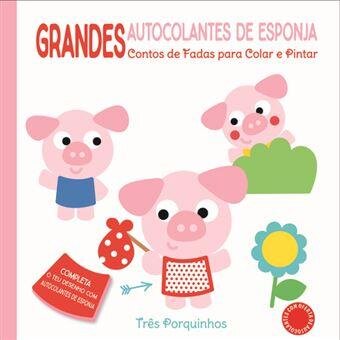 Três Porquinhos - Grandes Autocolantes de Esponja