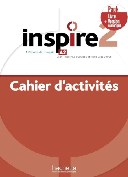 Inspire 2 Pack Cahier d'activités