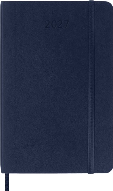 Moleskine Classic 12 Month 2027 Daily Planner, Soft Cover, Pocket (3.5" x 5.5"), Sapphire Blue, 400 pages