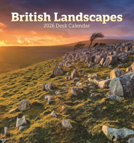 British Landscapes Easel Desk Calendar 2