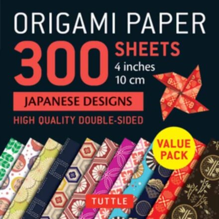 Origami Paper 300 sheets Japanese Designs 4" (10 cm)