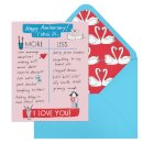 6-Pack Em & Friends Julia Rothman Anniversary More/Less Greeting Cards