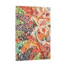 2026 Gaudi's Sun (Gaudi’s Mosaics) Mini 18-month Horizontal Hardcover Flexi Dayplanner 2025-2026 (Wrap Closure)