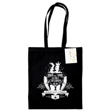 Harry Potter (The Leaky Cauldron)  Black Tote Bag