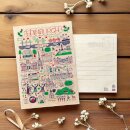 Julia Gash Wooden Postcard - Edinburgh