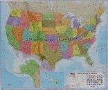 USA political laminated