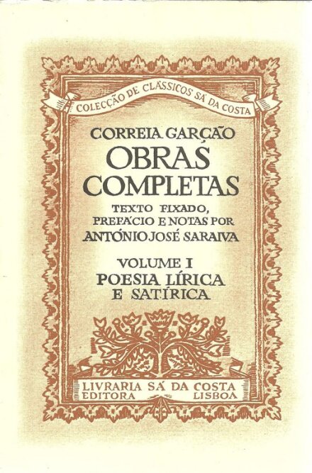 Obras Completas I Poesia Lírica e Satírica