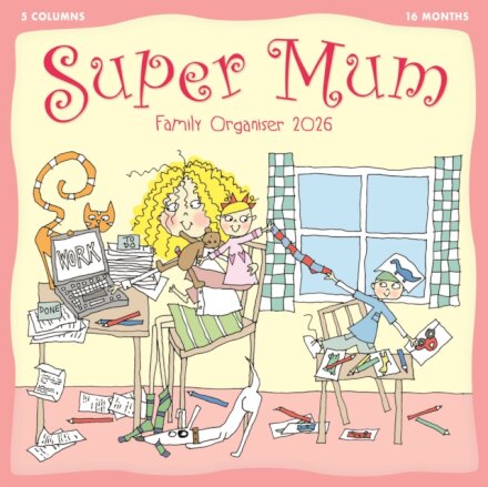 Super Mum Kim Nash Planner Wall Calendar
