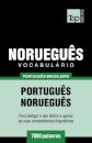 Vocabulario Portugues Brasileiro-Noruegues - 7000 palavras
