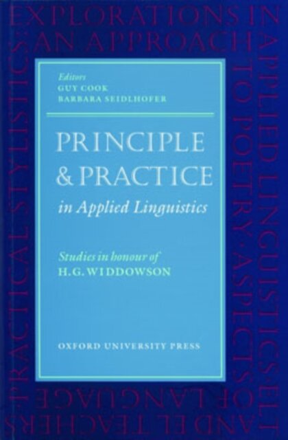 Oxford Applied Linguistics: Principle and Practice in Applied Linguistics