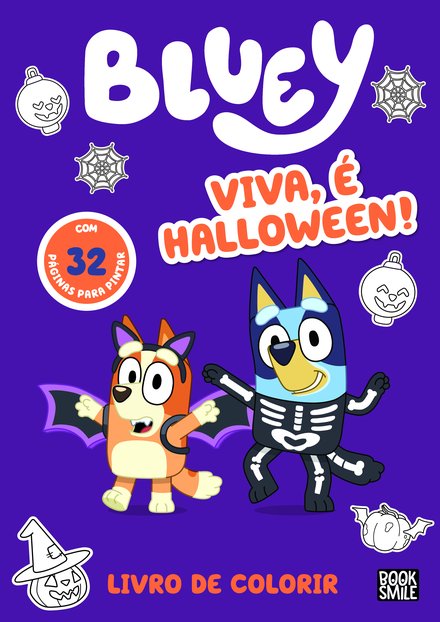 Bluey: Viva, é Halloween: Livro de Colorir