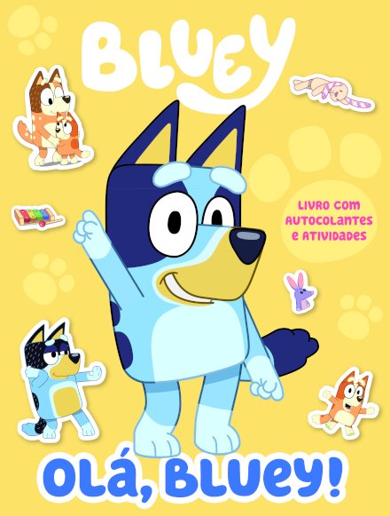 Bluey: Olá, Bluey!: Livro com autocolantes