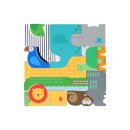 Wooden Puzzle + Play: Shaped Safari Animals