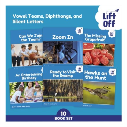 Phonic Books Lift Off Readers Vowel Teams, Diphthongs, and Silent Letters