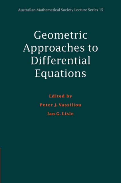 Geometric Approaches to Differential Equations