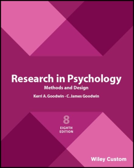 Research in Psychology Methods and Design, 8e Custom Edition