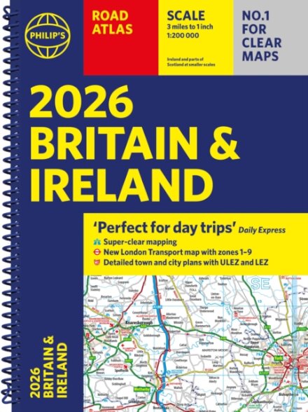 2026 Philip’s Road Atlas Britain & Ireland
