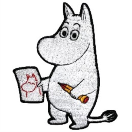 Moomintroll Drawing Sew On Patch