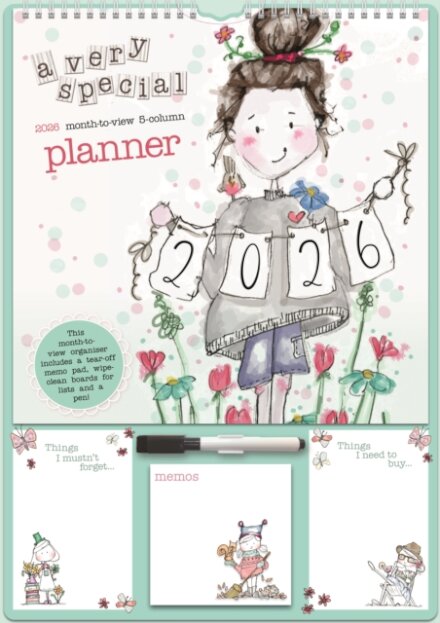 Tracey Russell Deluxe Planner A3 Calenda