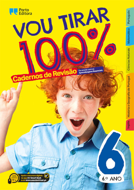 Vou tirar 100% - 6.º Ano - Cadernos de Revisão