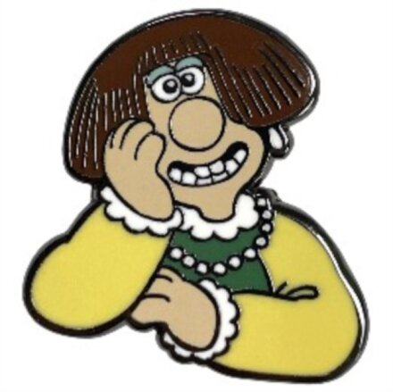 Wendolene Character Pin Badge