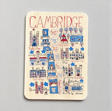 Julia Gash Wooden Magnet - Cambridge