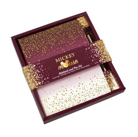 Mickey Berry Glitter Notebook & Pen