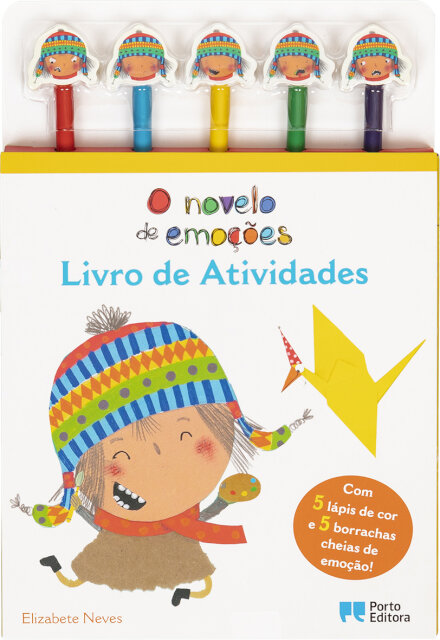 O novelo de emoções - Livro de Atividades - Com 5 lápis de cor e 5 borrachas cheias de emoção!