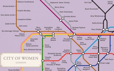 City Of Women London Tube Wall Map
