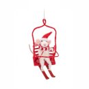 Mouse on a Ski Lift Felt Decoration