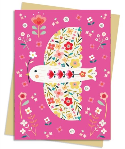 Bee Brown: Pink Floral Dove Greeting Card Pack