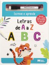 Escreve e aprende - Letras de A a Z -  Inclui caneta escreve e apaga