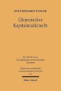 Chinesisches Kapitalmarktrecht