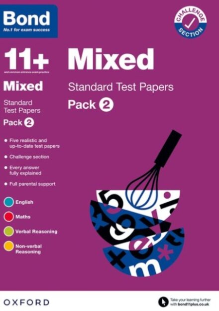 Bond 11+: Mixed Standard Test Papers: Pack 2 (for GL Assessment & other 11 plus exams)