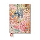 Anemone (William Kilburn) Midi 12-month Horizontal Hardback Dayplanner 2025 (Wrap Closure)