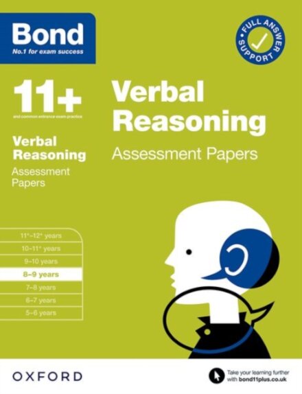 Bond 11+ Verbal Reasoning Assessment Papers 8-9 years (for GL Assessment & other 11 plus exams)