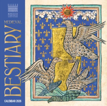 Bodleian Libraries: Medieval Bestiary Mini Wall Calendar 2026 (Art Calendar)