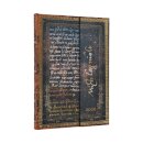 2026 Michelangelo, Handwriting (Embellished Manuscripts Collection) Midi 12-month Horizontal Hardcover Flexi Dayplanner 2026 (Wrap Closure)