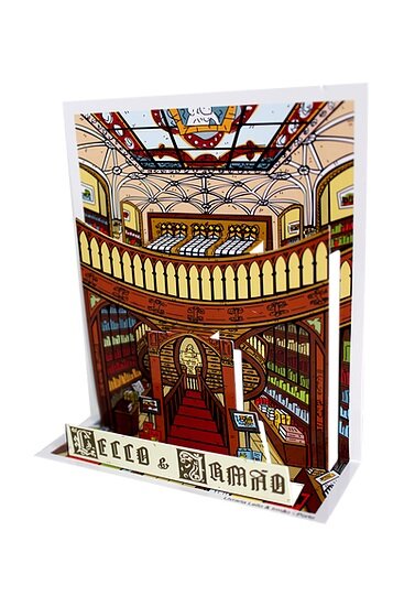 Postal Pop-Up Livraria Lello
