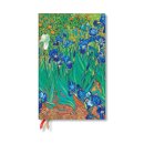 Van Gogh’s Irises Maxi 12-month Horizontal Softcover Flexi Dayplanner 2025 (Elastic Band Closure)